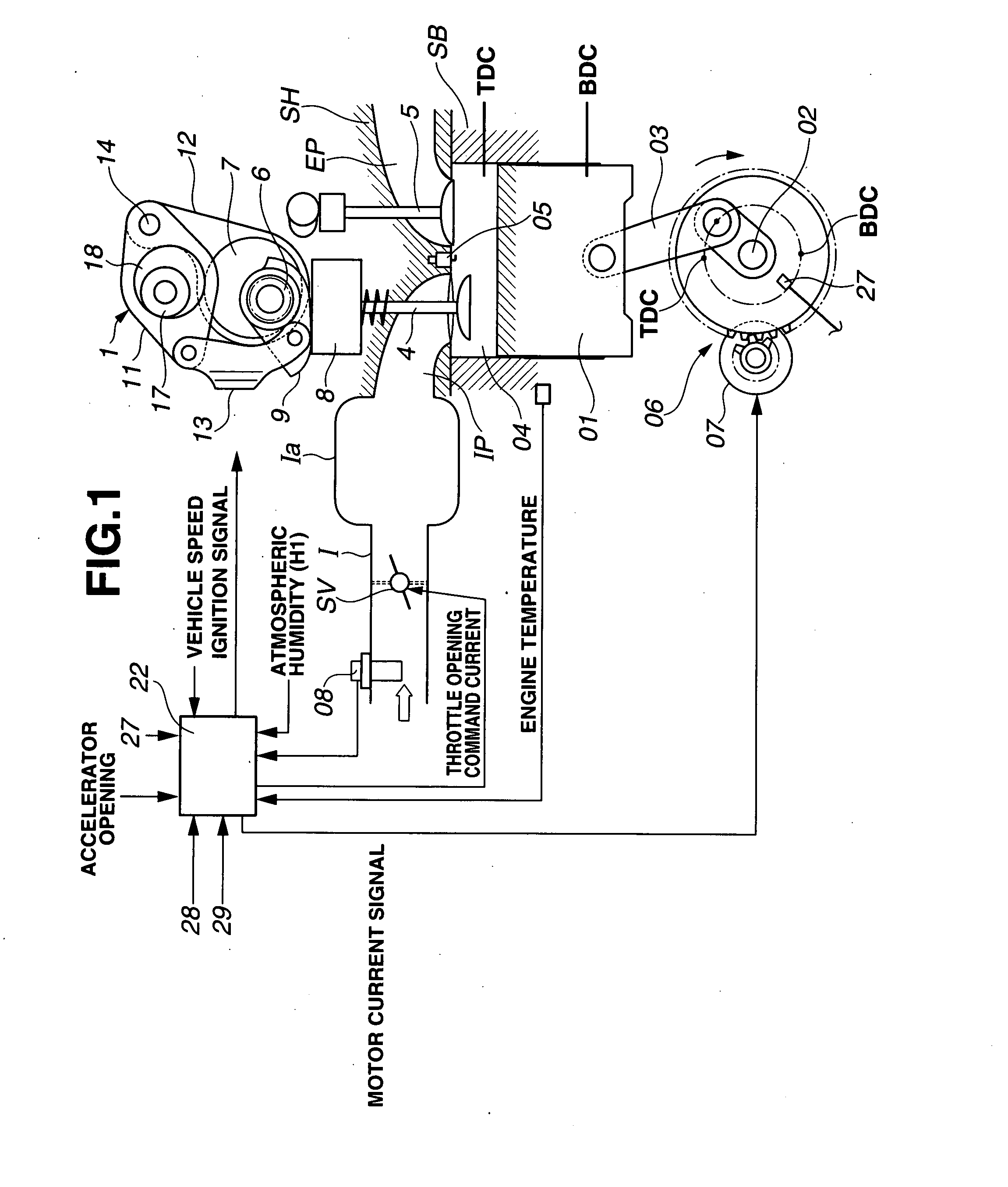 Variable valve actuating apparatus and process for internal combustion engine