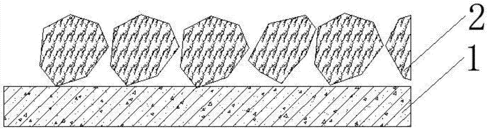 Construction method for basement large-rock-block self-draining ground