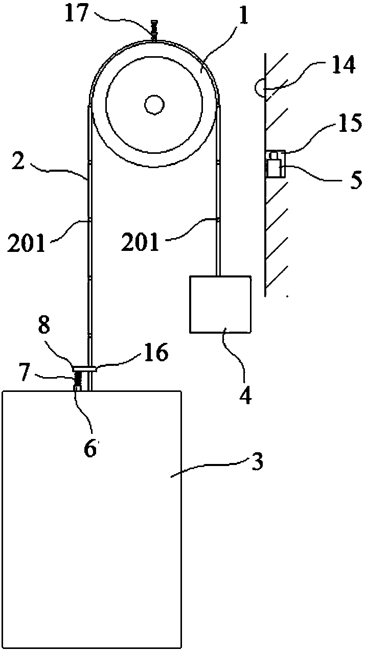 Elevator steel wire rope overspeed detection equipment