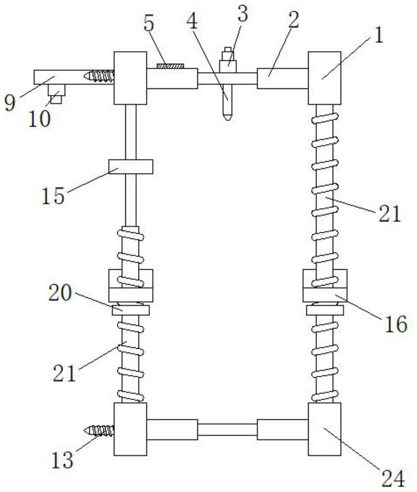 Sleeve grouting frame