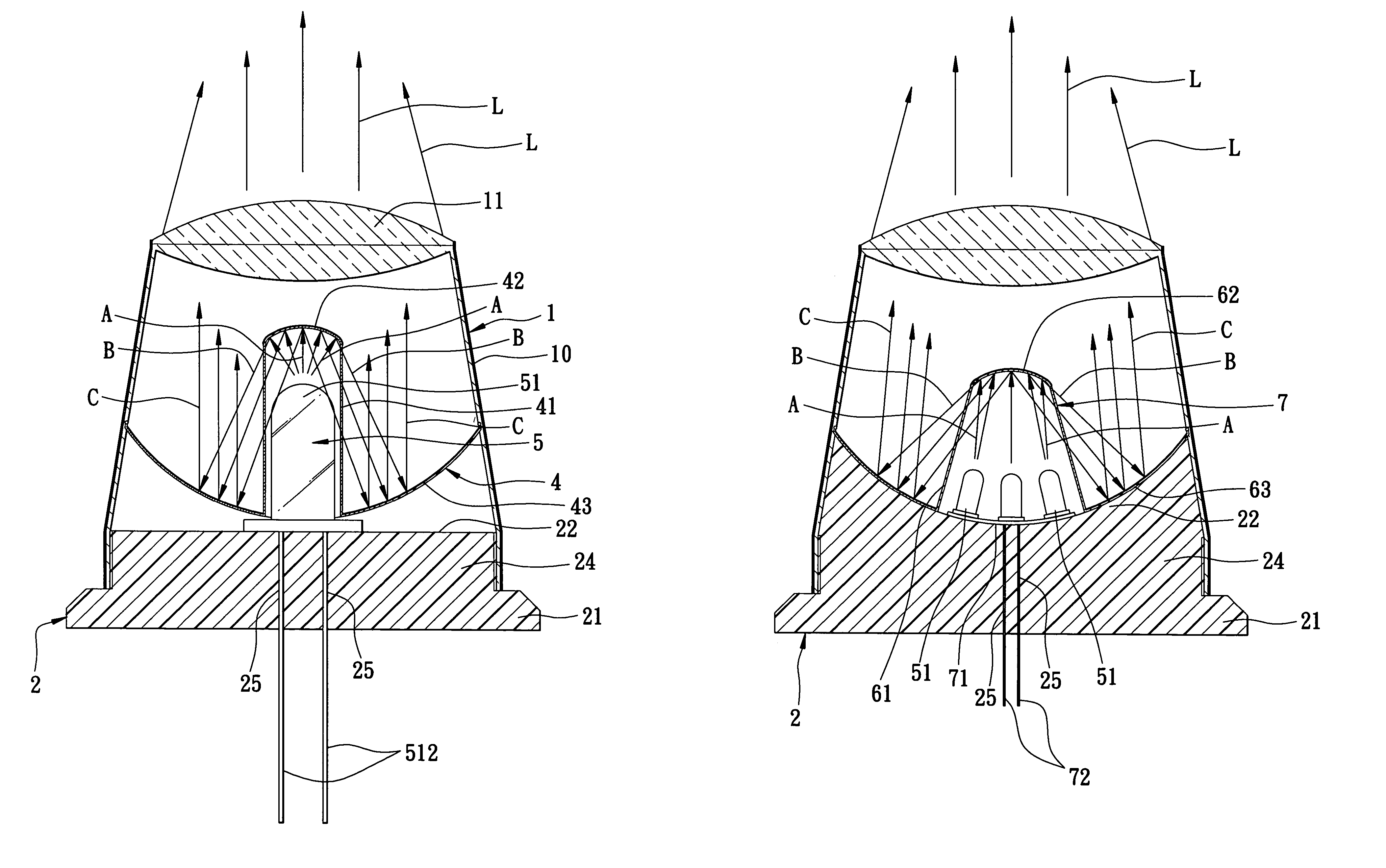 Low-power high-intensity lighting apparatus