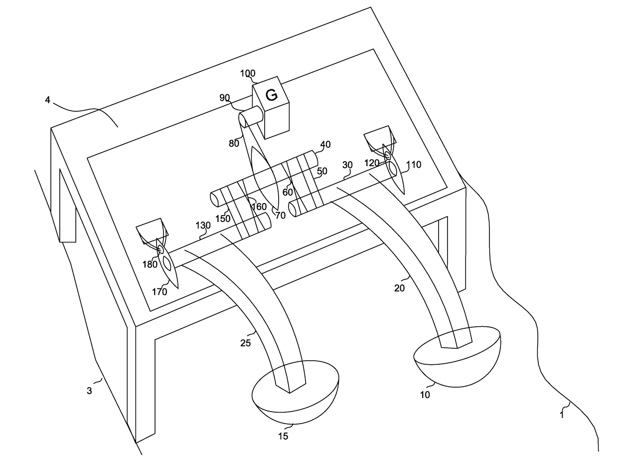 Ocean wave energy converter utilizing temporary immobilization of a float