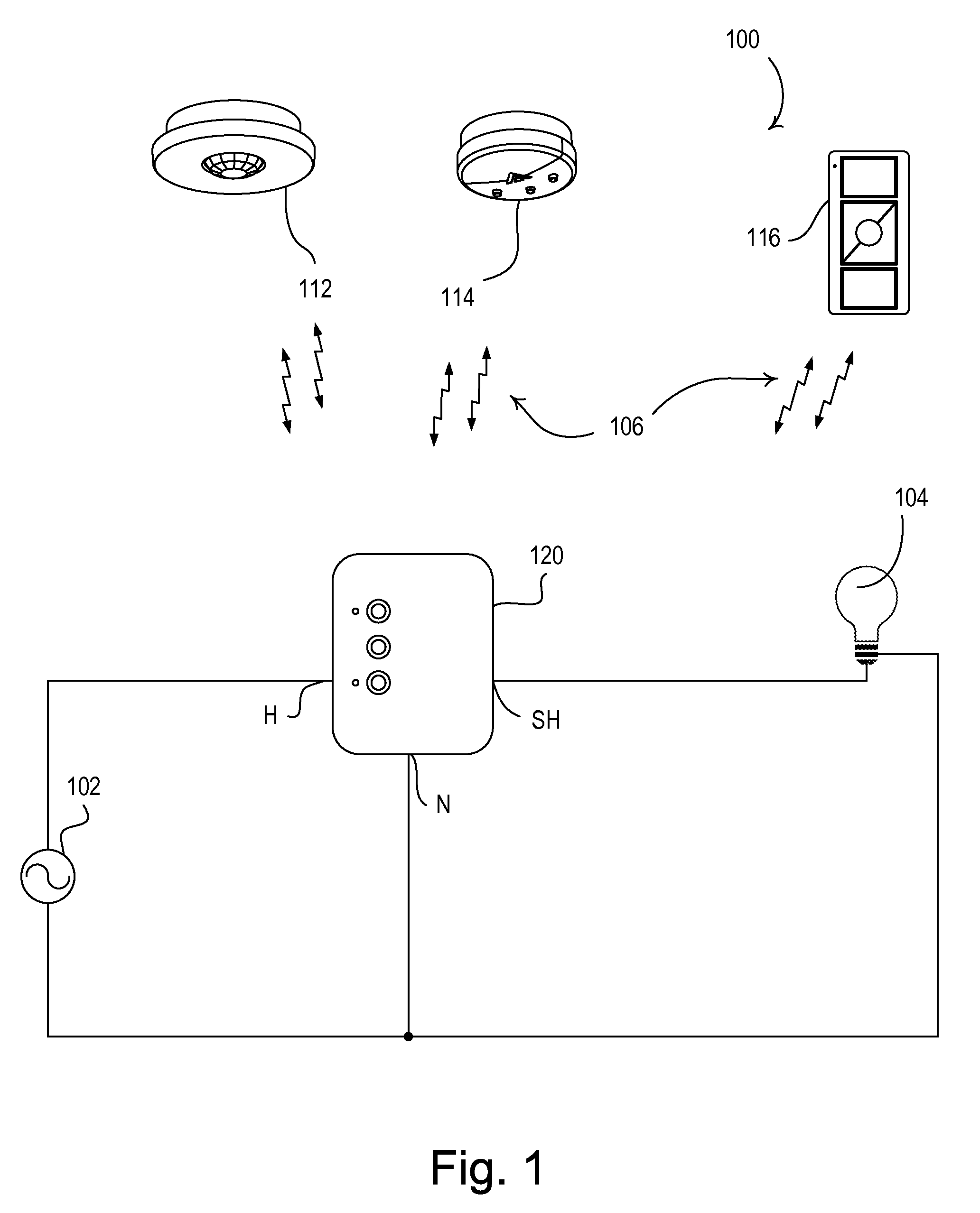 Load control device having an electrically isolated antenna