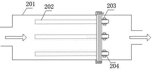 Honeycomb-shaped SCR catalyst rapid aging experimental device