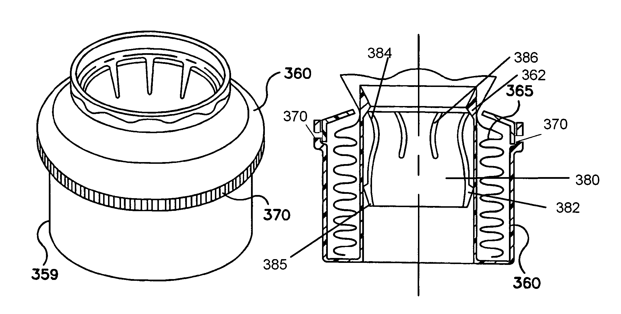 Waste disposal device including a geared rotating cartridge