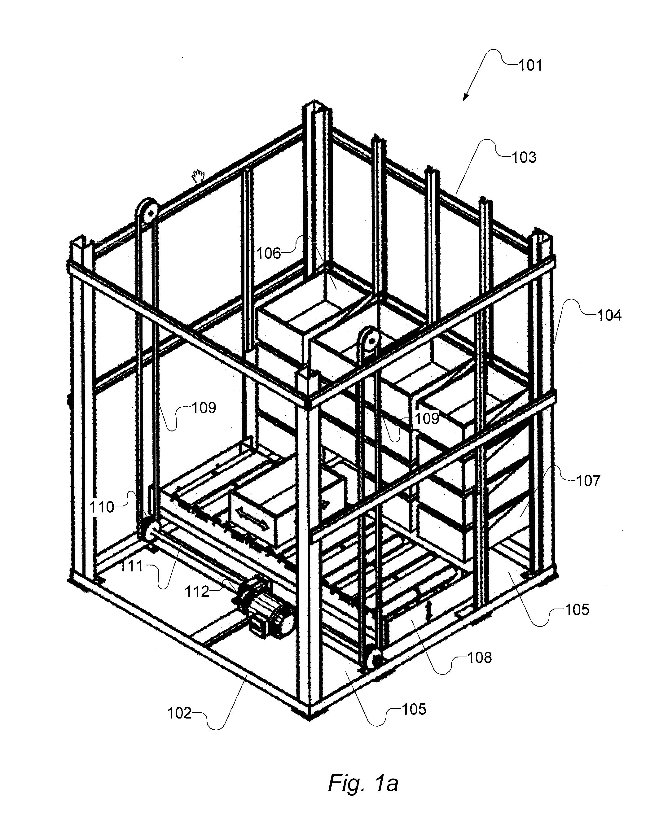 Vertical lift storage system and a method of operating a lift