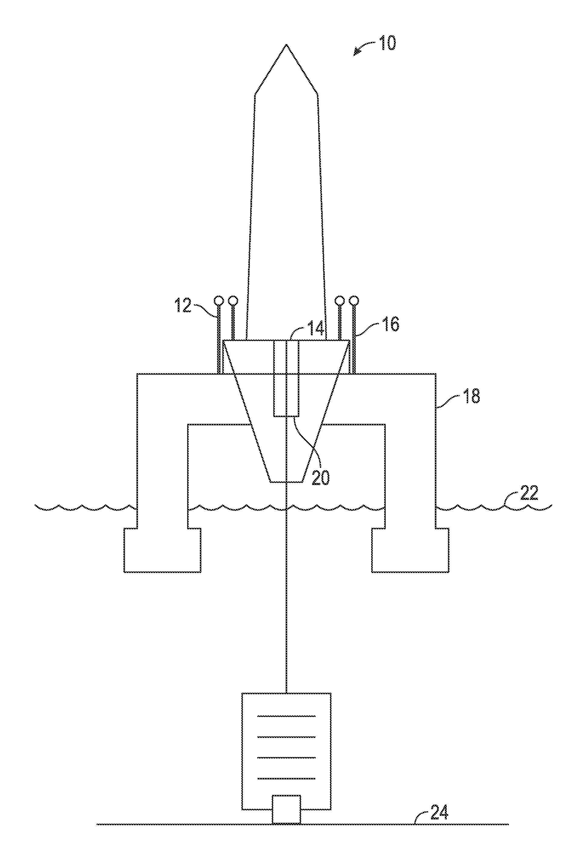 Well intervention semisubmersible vessel