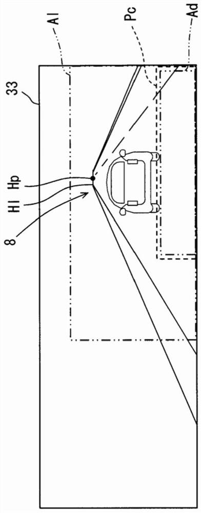 Vehicle display device