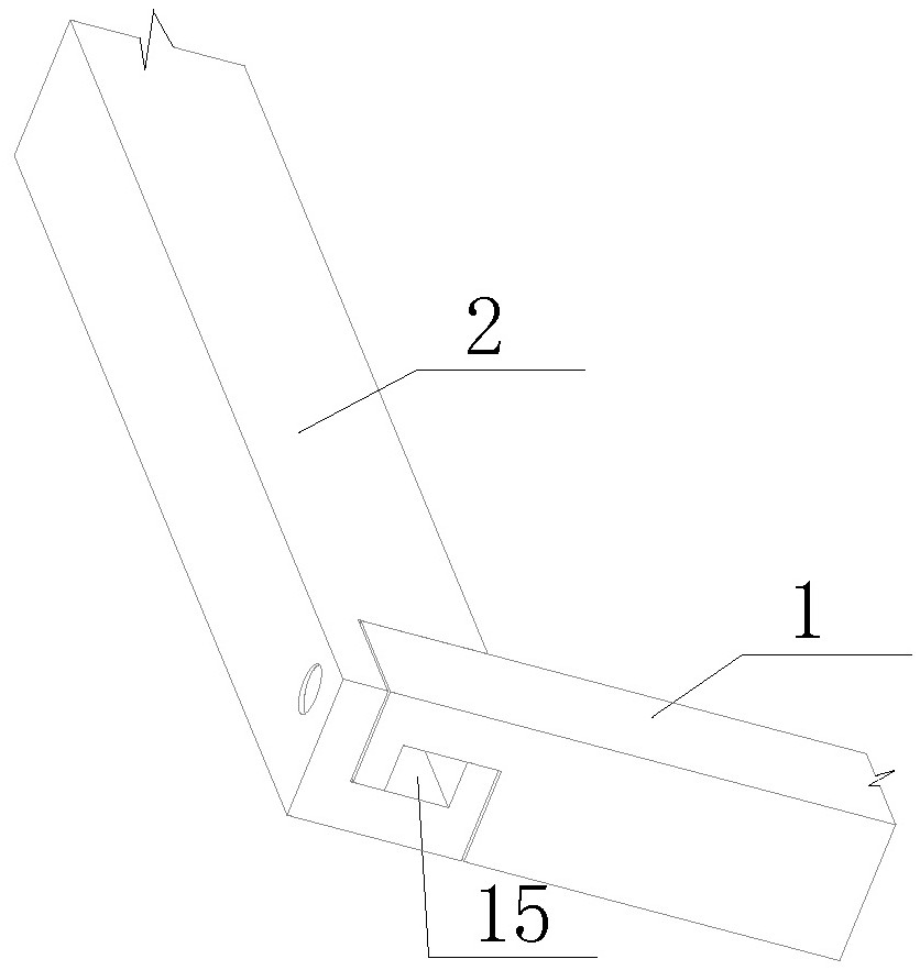 Splice-type vibration-damping lead wooden frame used in oil-immersed transformers