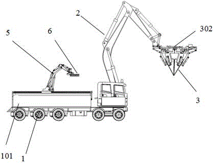 Tree transplanting device