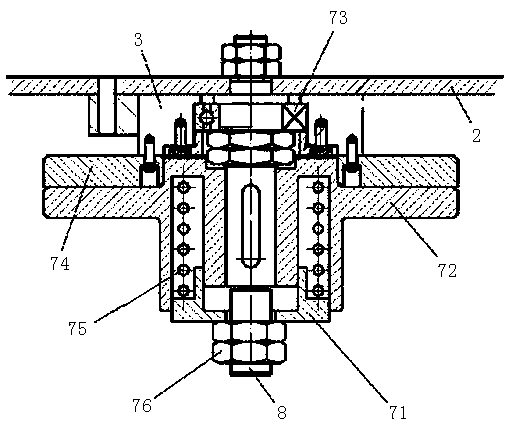 Mechanical signal modulation device for line shape detection of railway girder of light railway