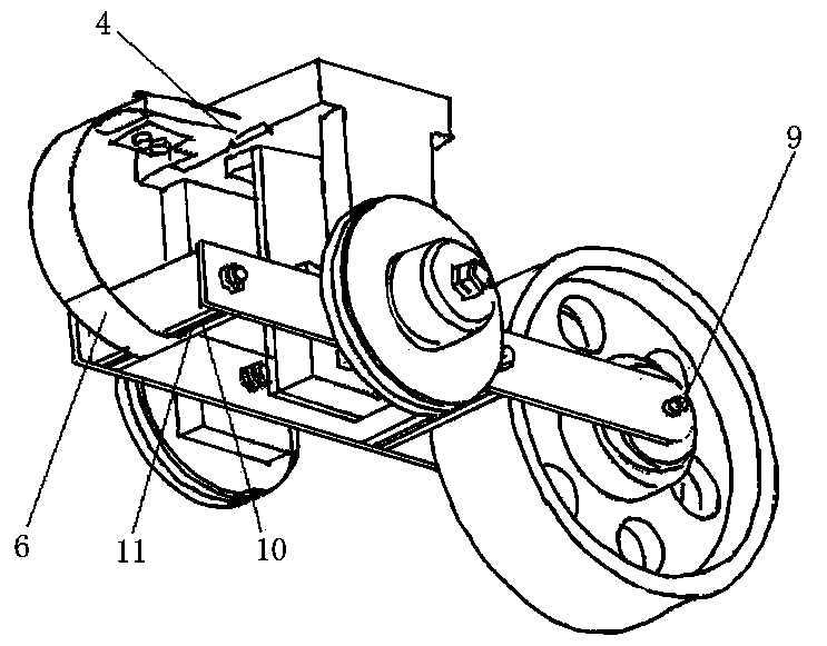 Mechanical signal modulation device for line shape detection of railway girder of light railway