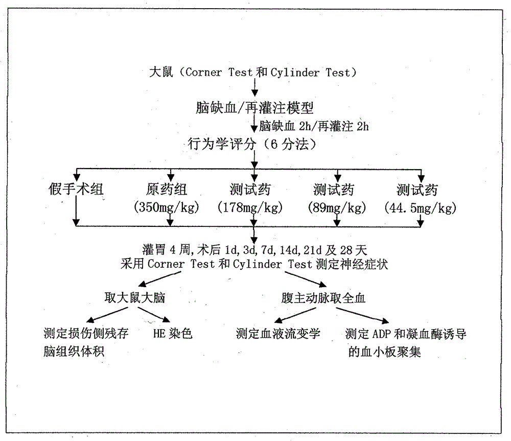 Cerebrovascular disease prevention and treatment pharmaceutical preparation and preparation method thereof