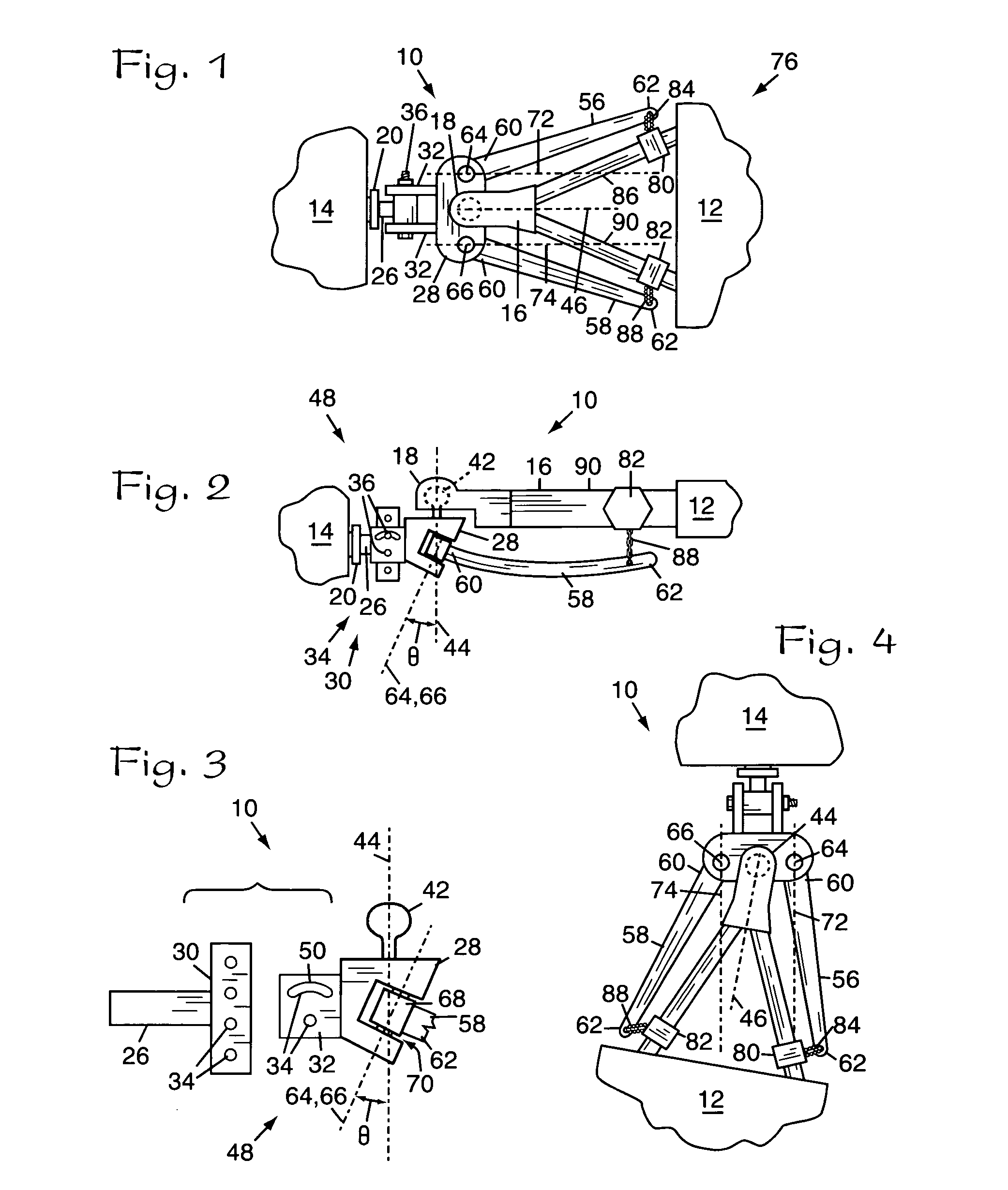 Dynamic anti-sway, tongue weight-equalizing trailer hitch