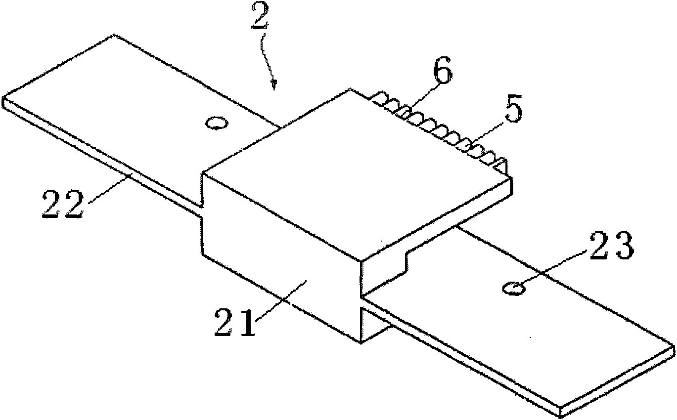 Piercing terminal pressing clamping device