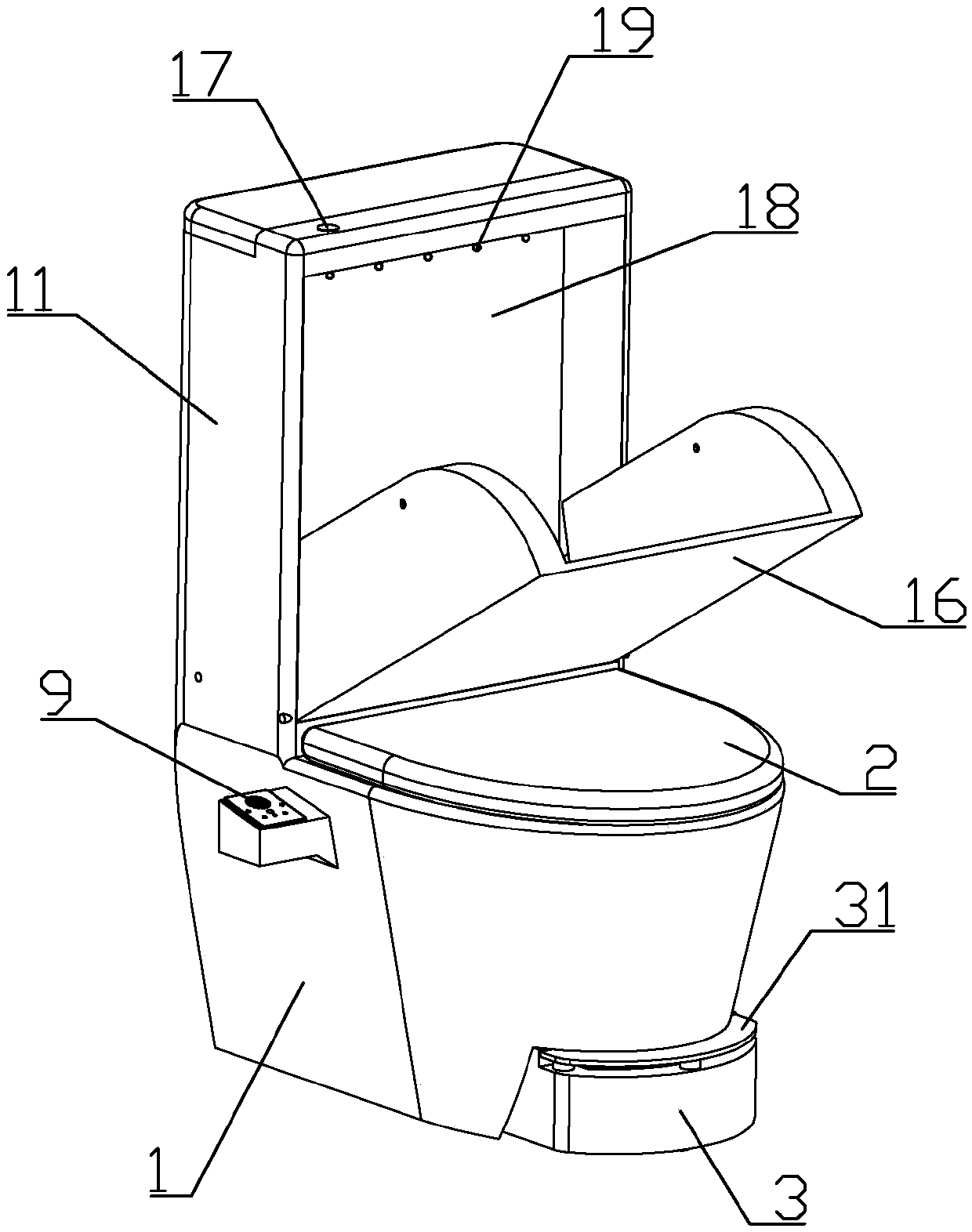 Multifunctional closestool