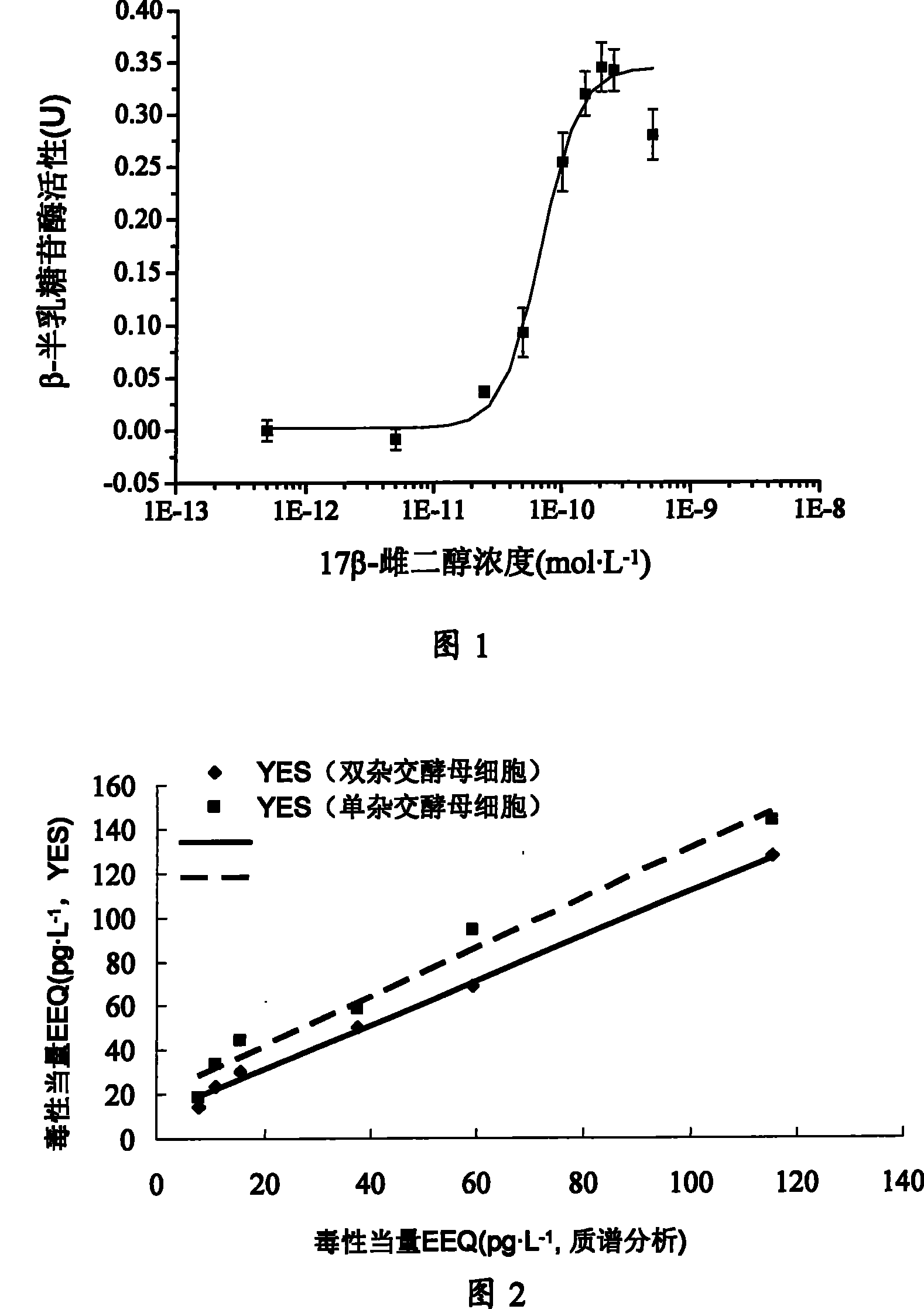 Two-hybrid yeast for detecting estrogen-like compound in environment and biological test method