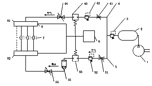 Air pressure type atomizing and ink-spraying marking device