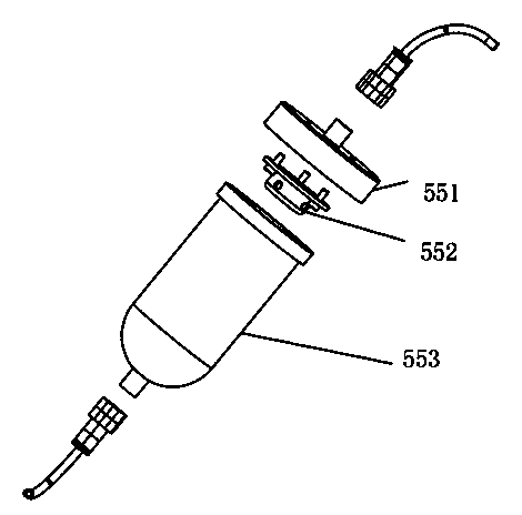 Air pressure type atomizing and ink-spraying marking device