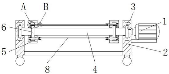 A belt conveyor that facilitates the replacement and angle adjustment of the conveyor belt