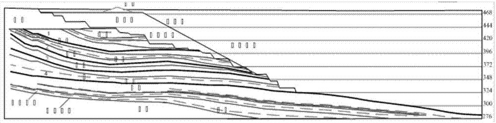 Waste dump presser foot wall hanging concurrent construction method in open pit coal mine