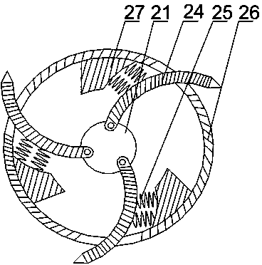 Loading machine tire retreading structure