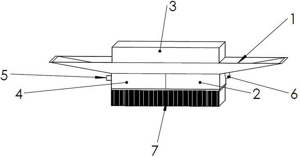 Suspension type high-frequency conduction washing device