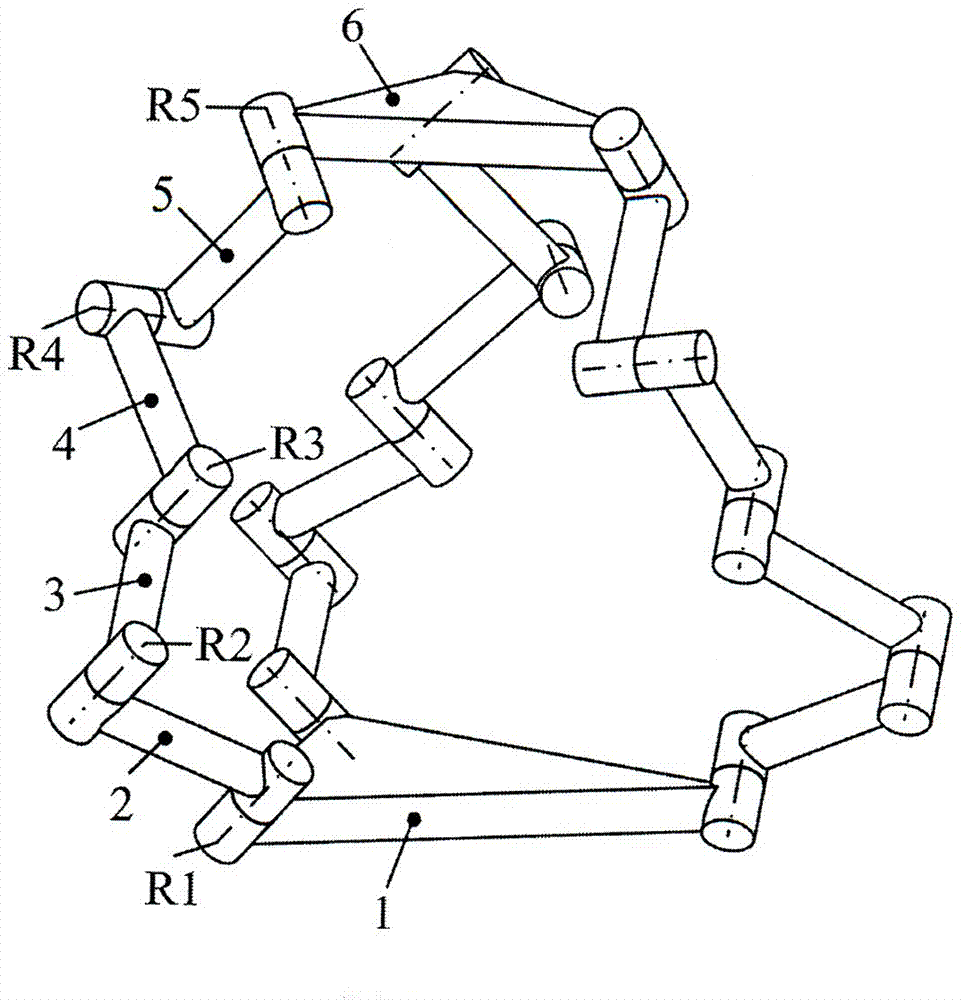 Symmetric three-freedom-degree rotary parallel mechanism without intersecting axes