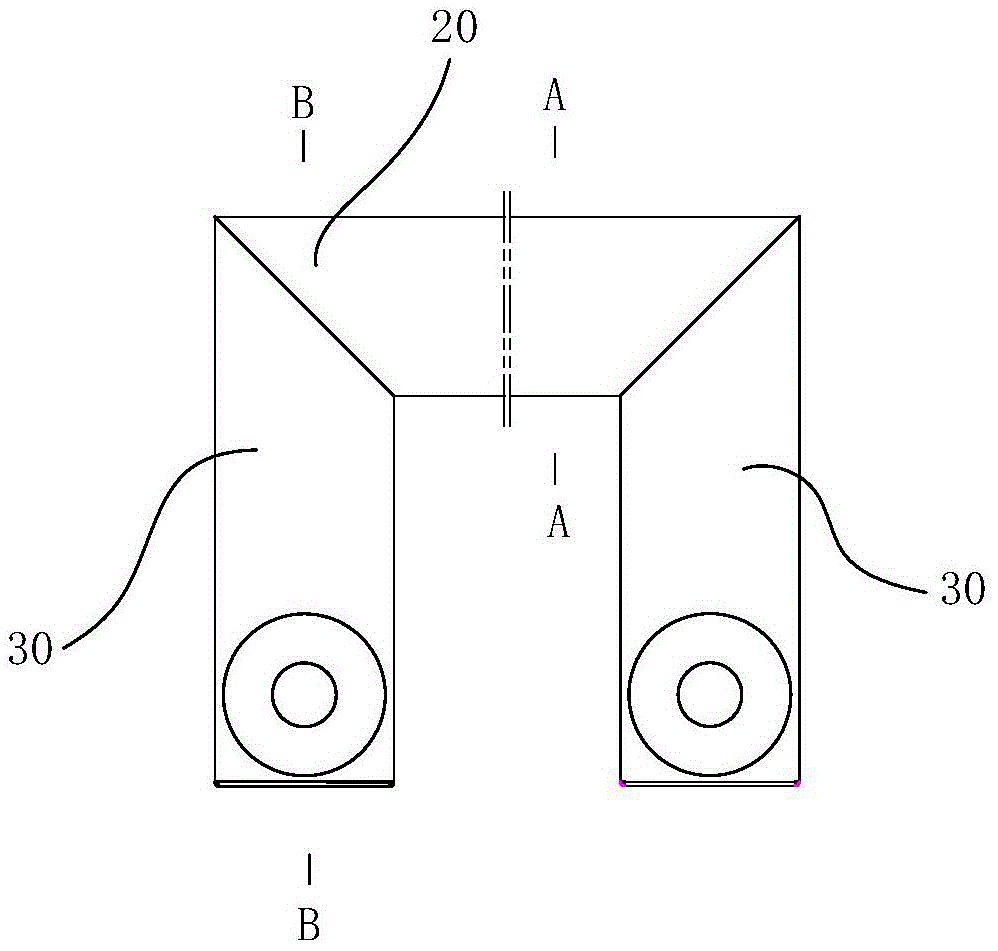 Special-shaped freezer used in tunnel steel tube curtain