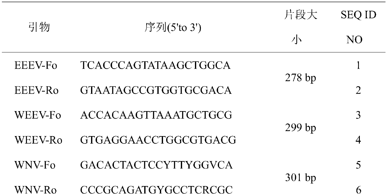 A kind of encephalitis related virus detection kit and its application