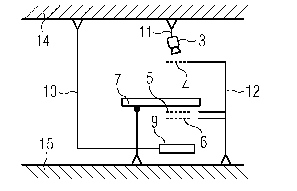 Device and method for x-ray phase contrast imaging