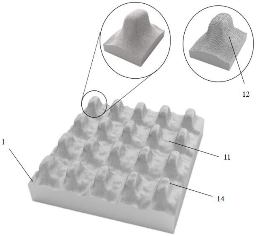 Ultrathin soaking plate super-hydrophilic micro-nano-structure liquid absorbing core and preparation method