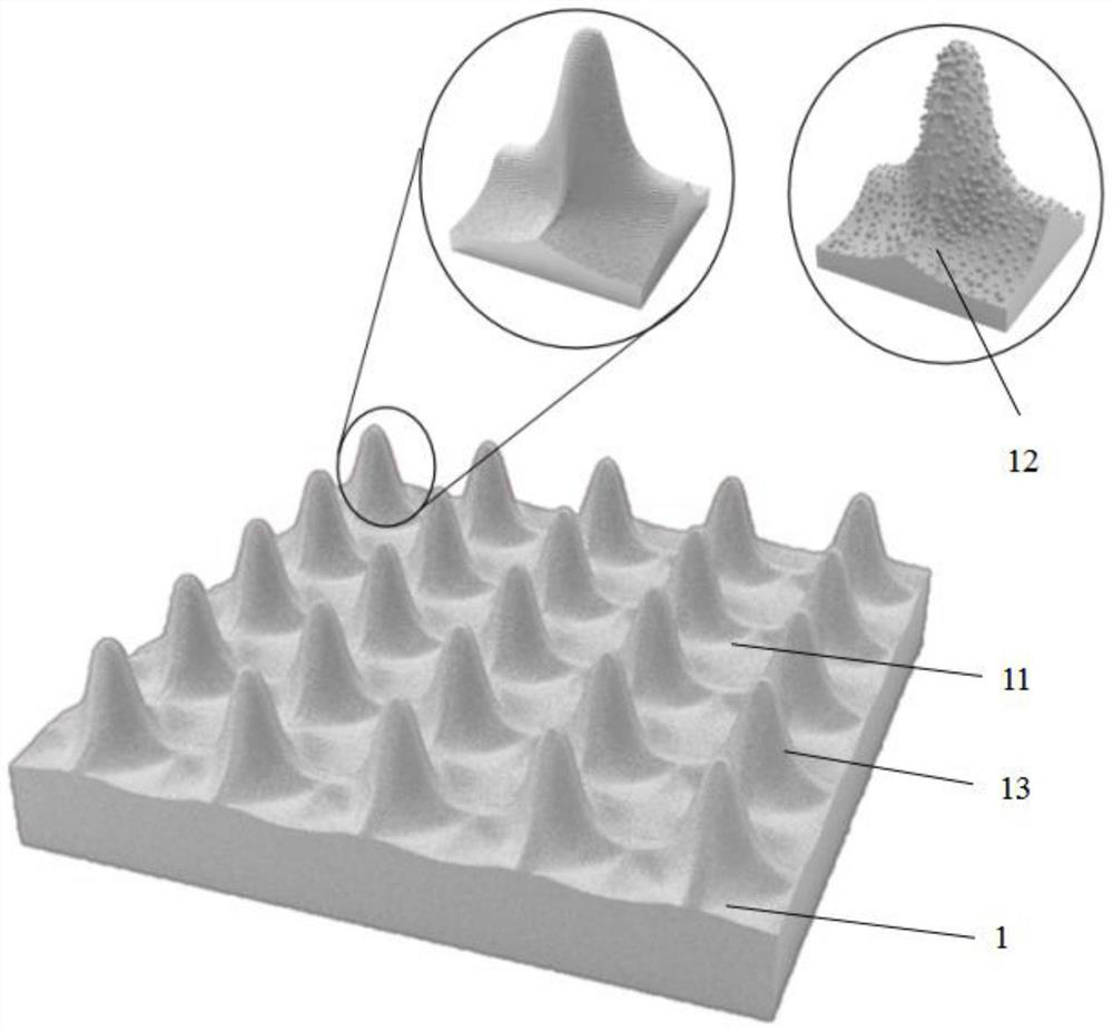 Ultrathin soaking plate super-hydrophilic micro-nano-structure liquid absorbing core and preparation method