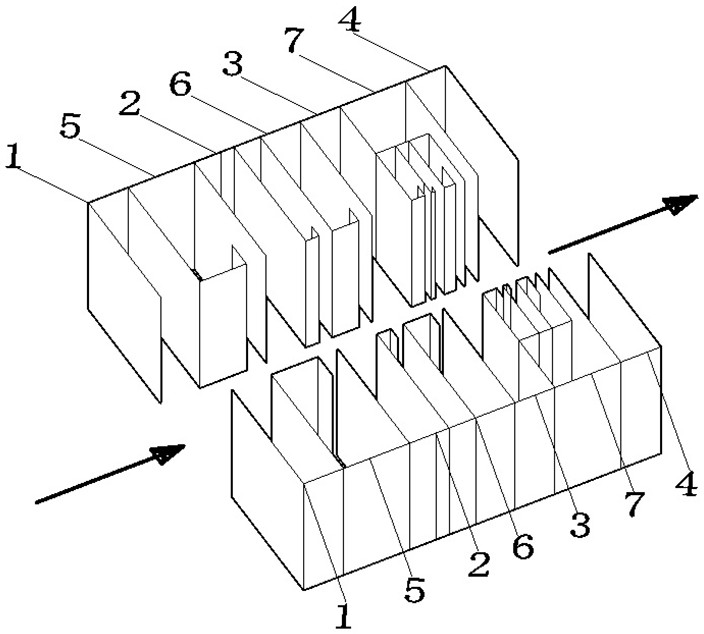 Silencing device for reducing noise