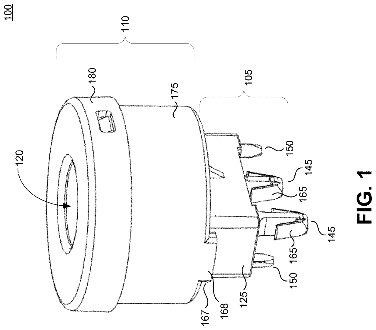 Housing for ferrite beads and other pass-through electrical filter components