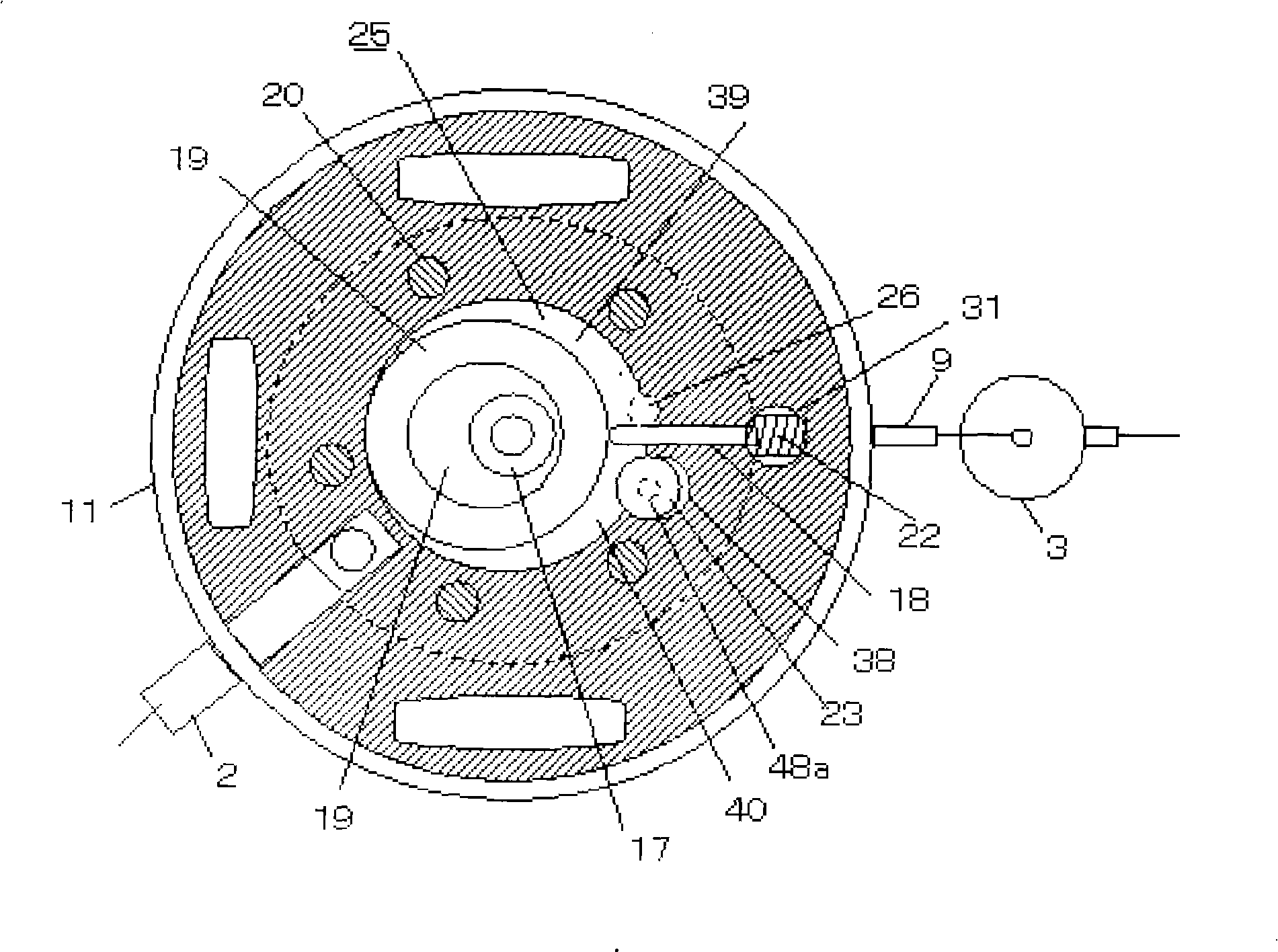 Shell low-pressure rotary compressor