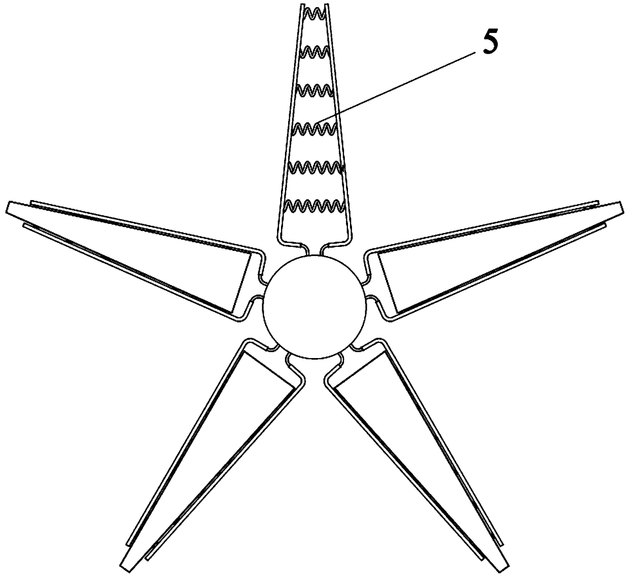 Starfish-simulating soft robot driven by shape memory polymer and control method