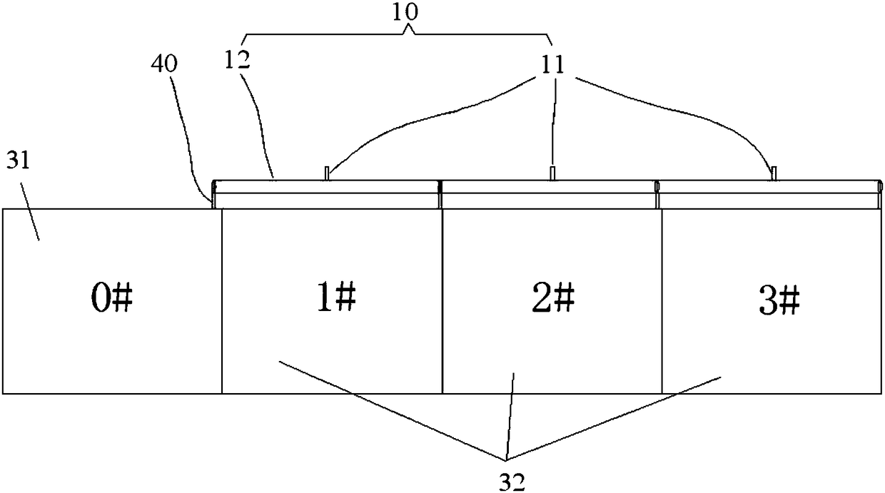 Settlement monitoring method for cantilever casting construction