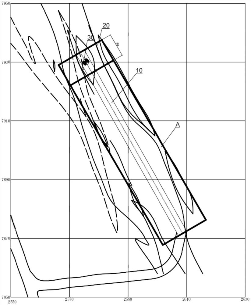 Two-time groove broaching high-layer stoping mining method