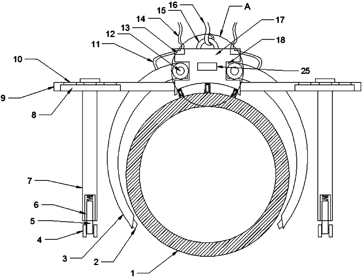 Petroleum pipeline trenching device