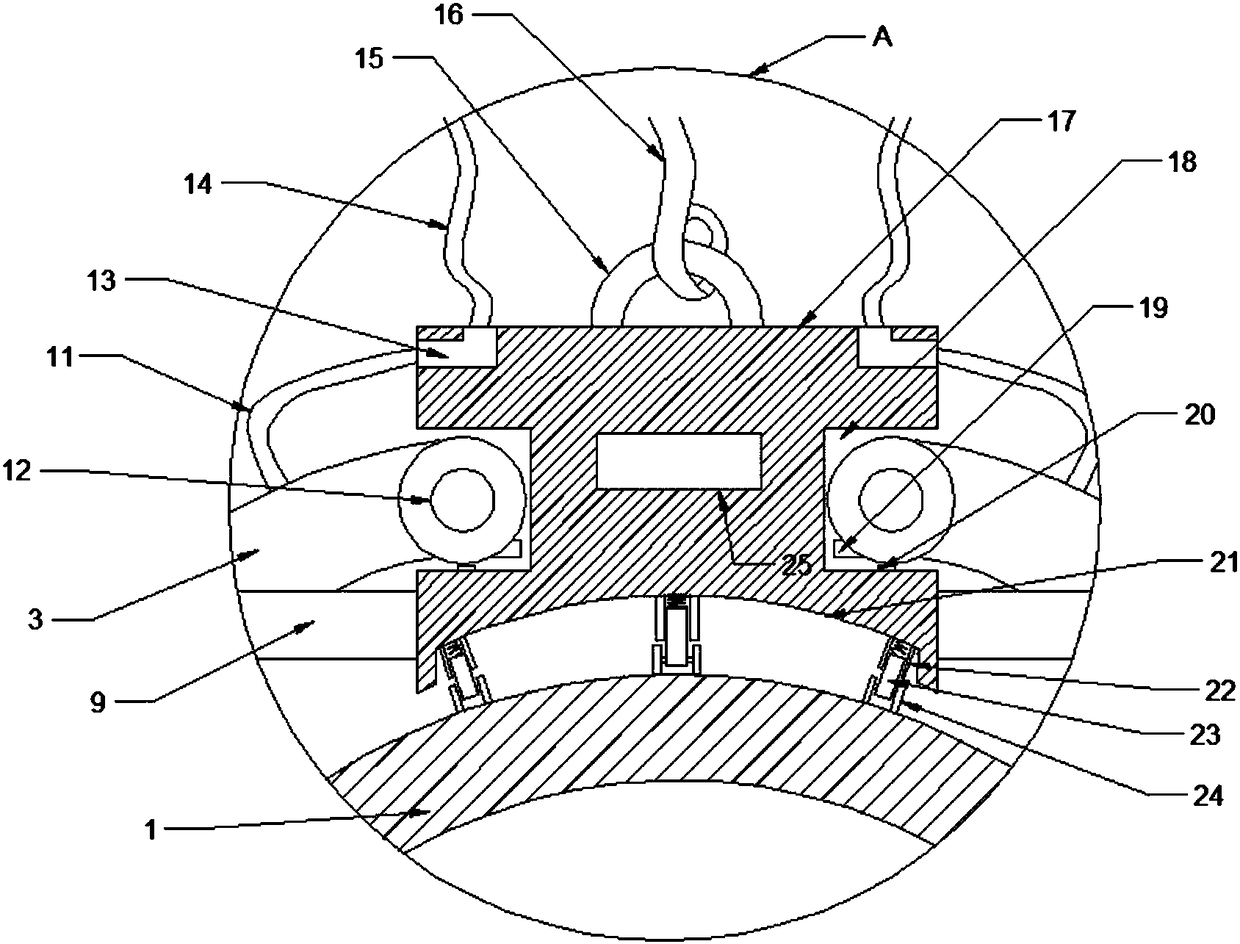 Petroleum pipeline trenching device