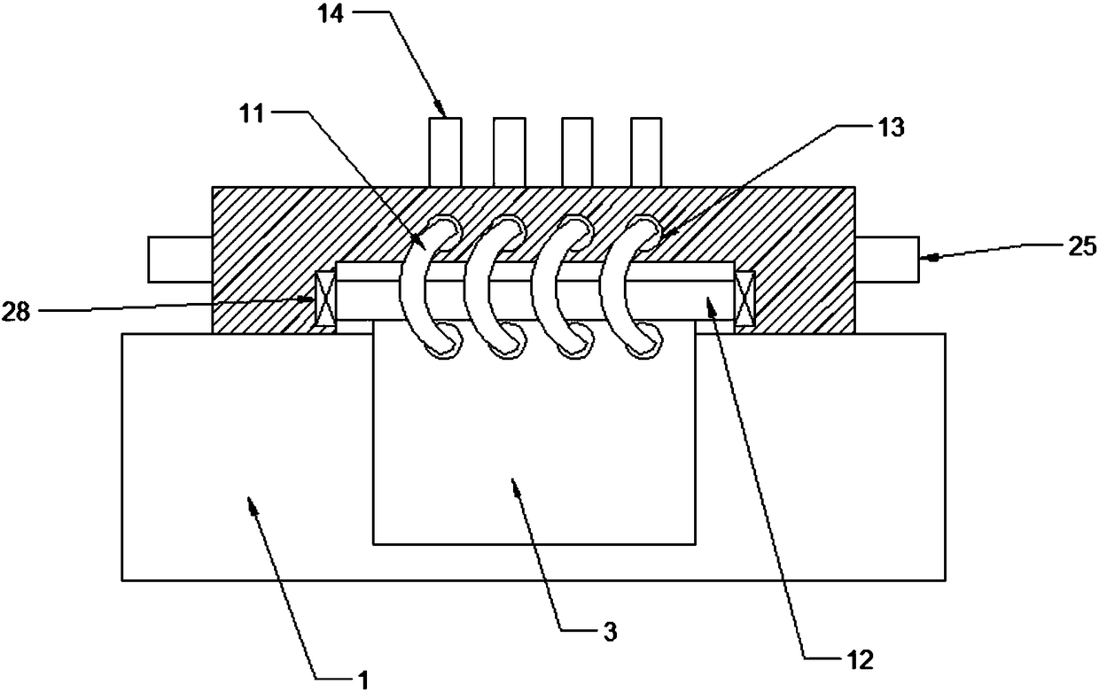 Petroleum pipeline trenching device