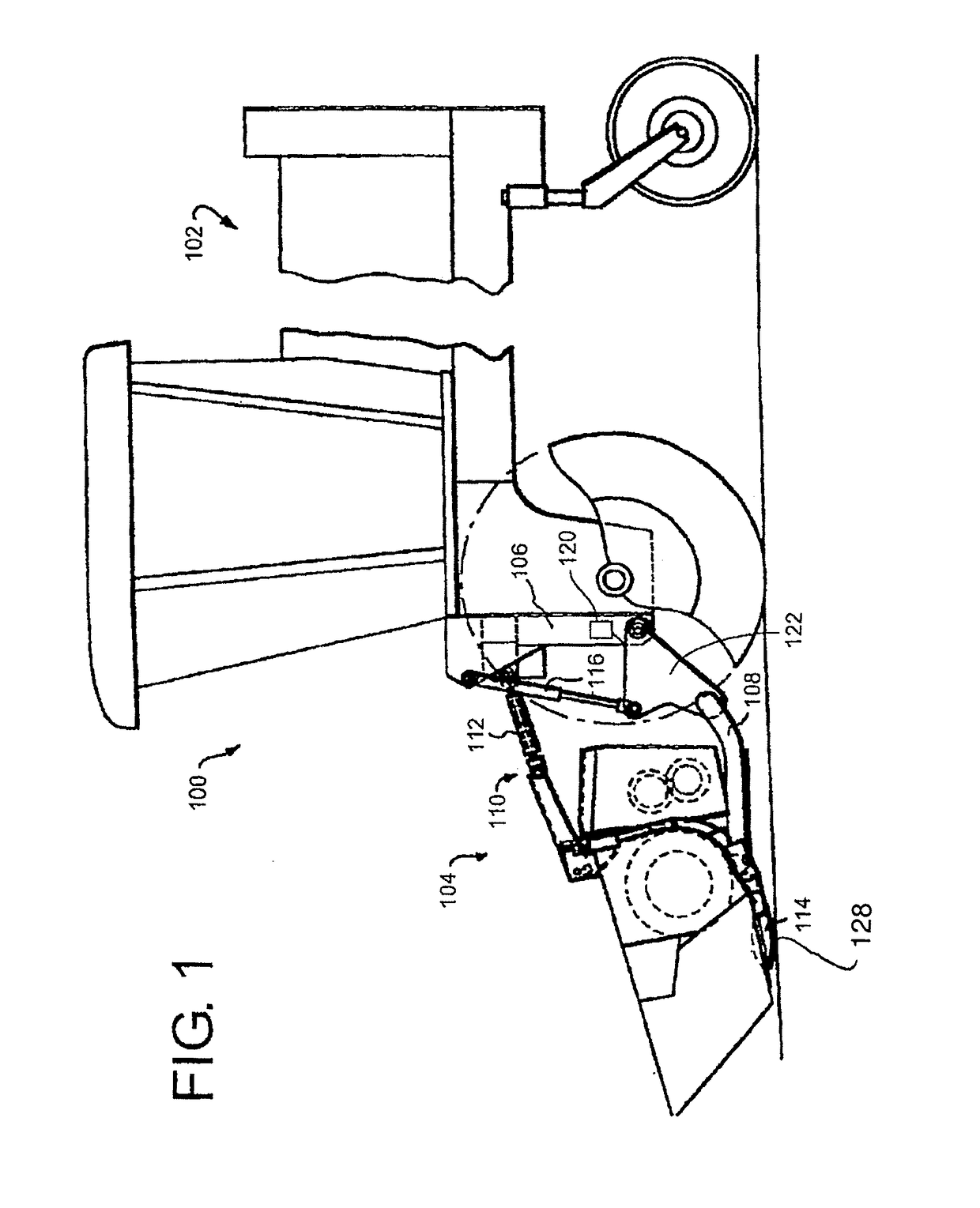 Crop Machine with an Electronically Controlled Hydraulic Cylinder Flotation System