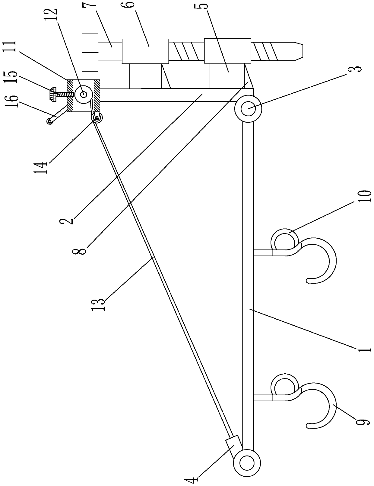 Welder hanging rack