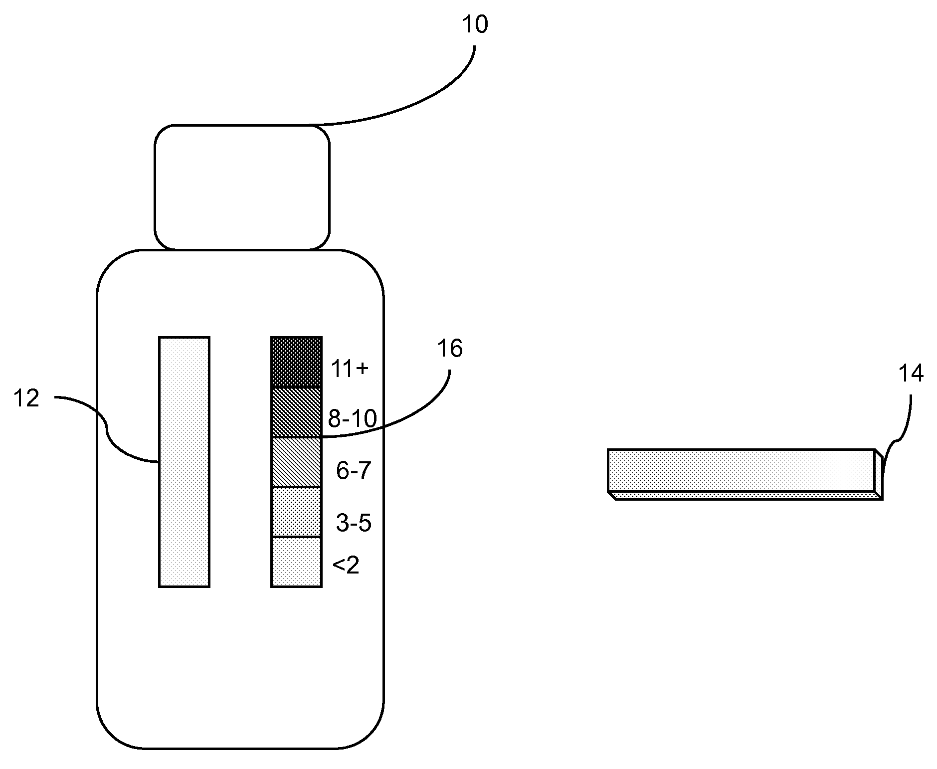 Bottle with environmental sensor