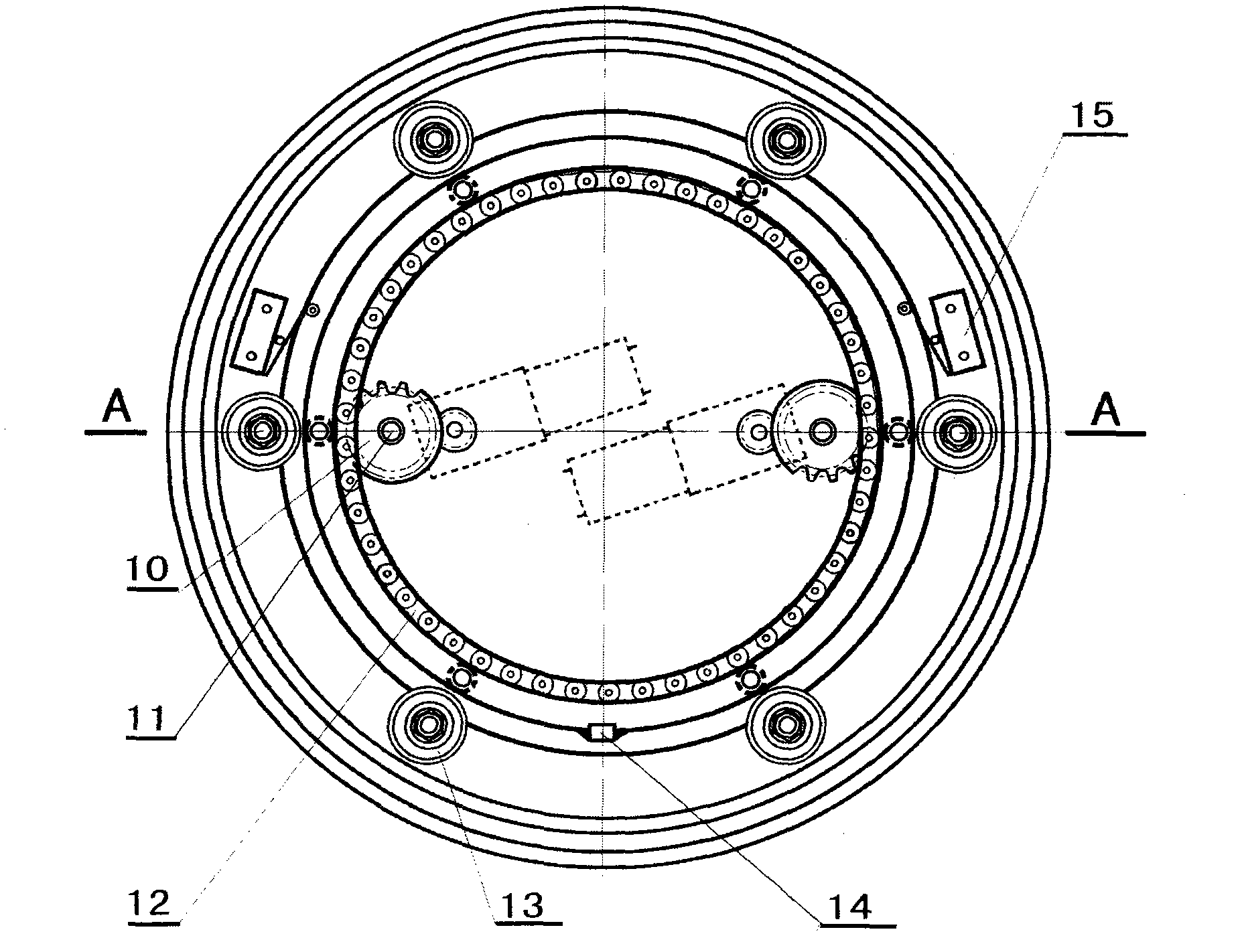 Solar power generation tracking rotating table