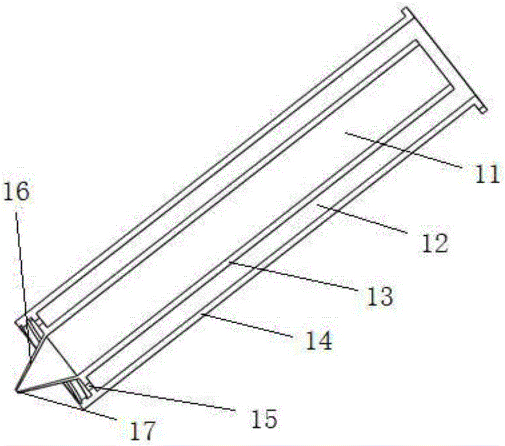 Spray nozzle with double flow channels