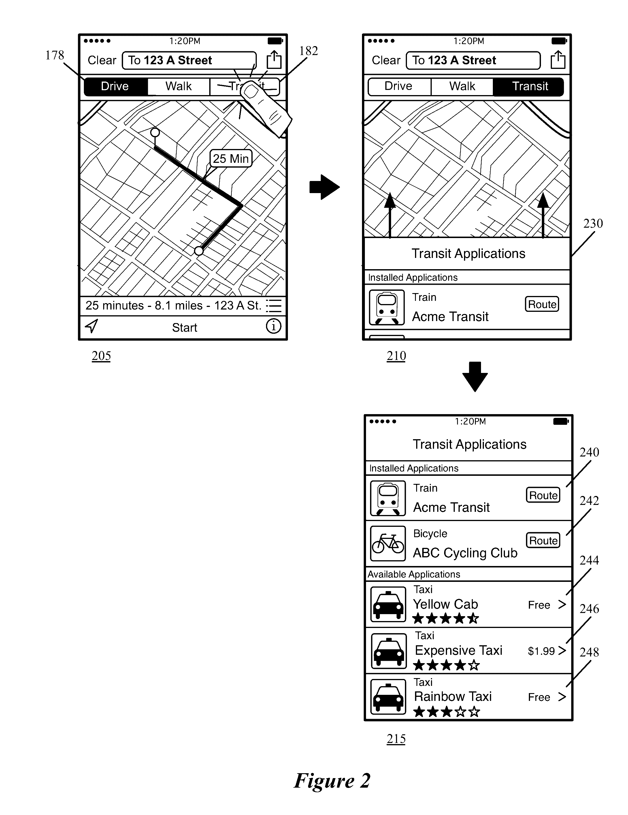 Map application with transit navigation mode