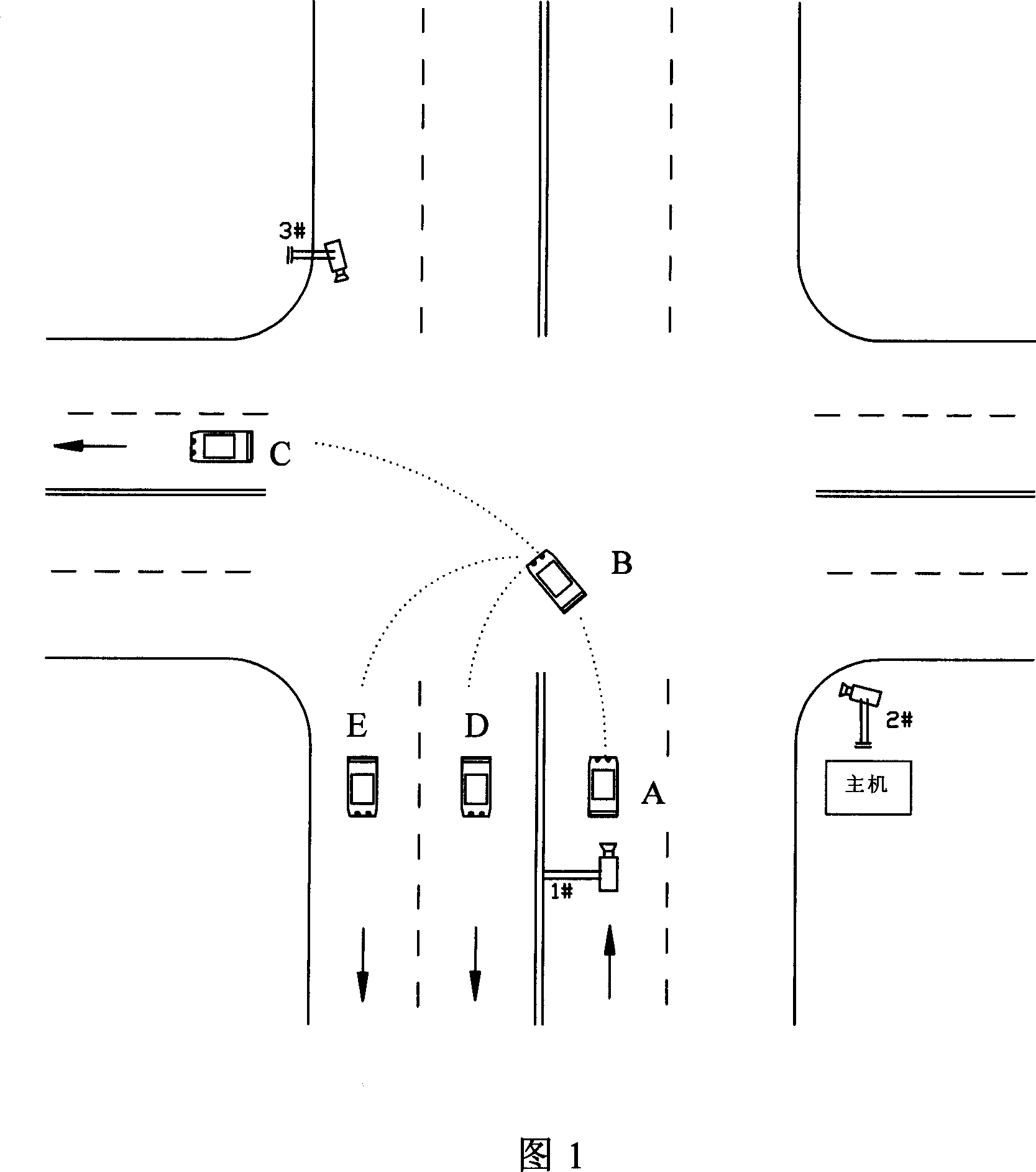 Automatic monitoring system for vehicle illegal turning and left turning