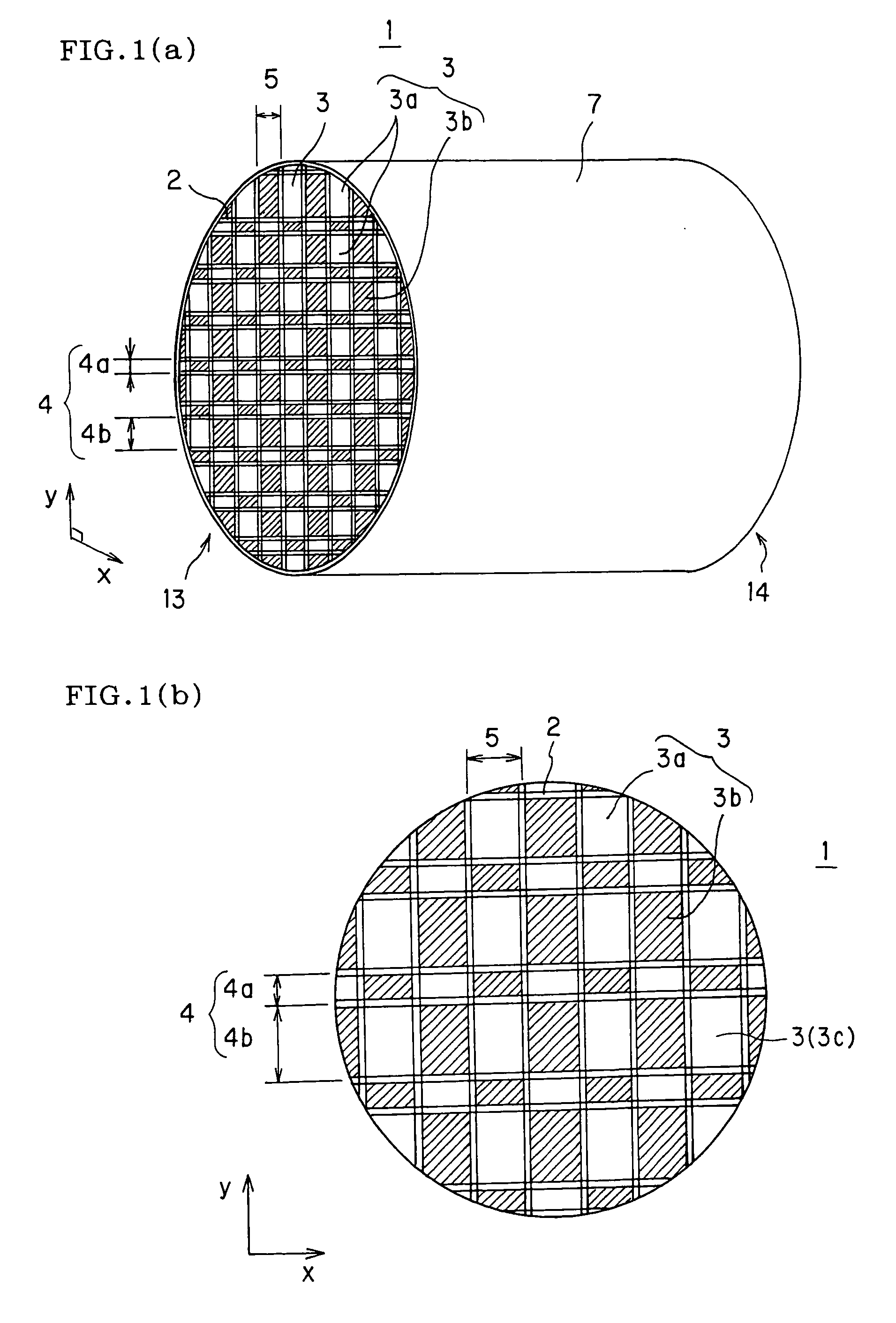 Honeycomb structural body and die for forming honeycomb structural body by extrusion